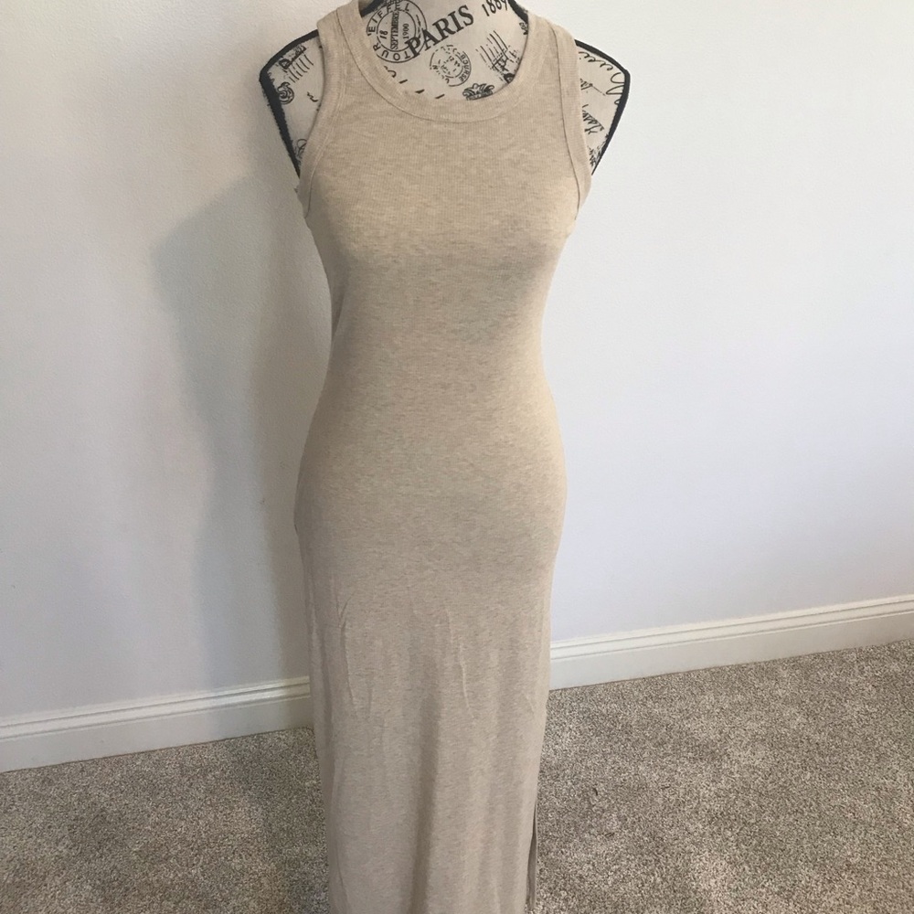 Kali Cream Sheath Halter Maxi Dress